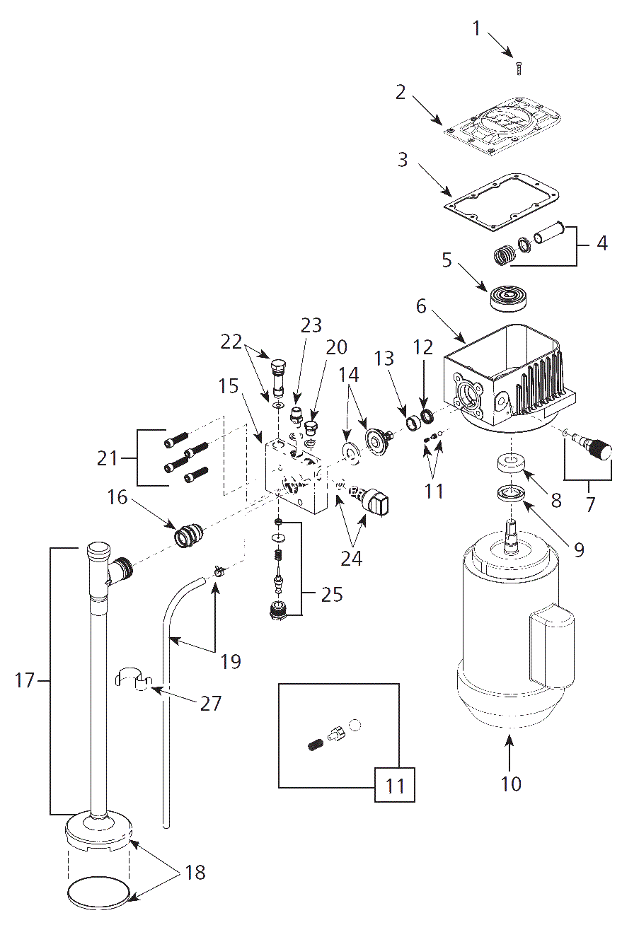 Paint-Sprayer Parts Diagram and Parts List for PS270D  Campbell Hausfeld Paint Sprayer